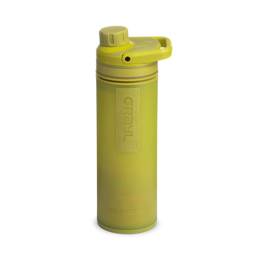 Grayl ULTRAPRESS Water Filter Purifier Bottle : Forager Moss GRAYL