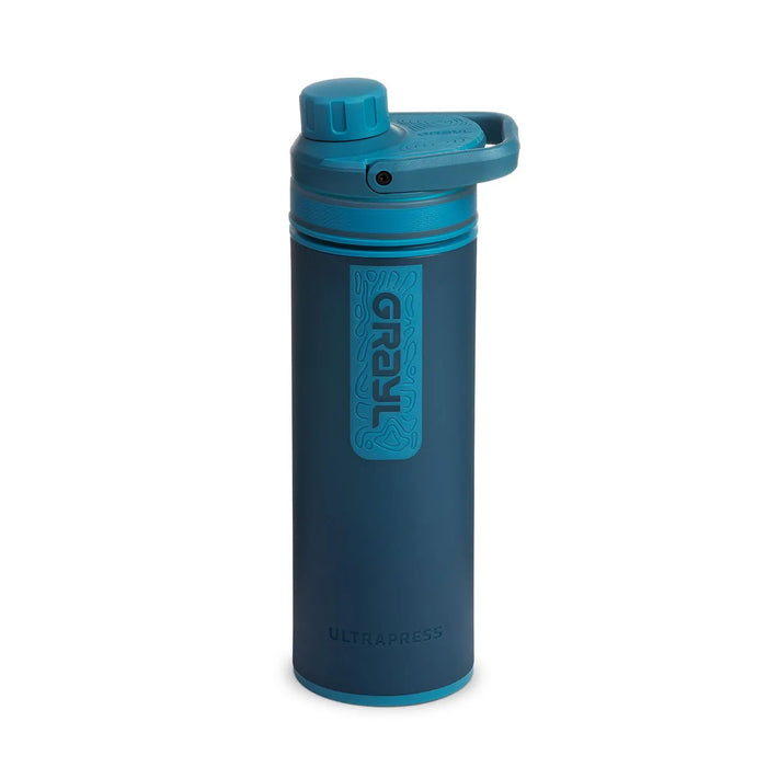 Grayl ULTRAPRESS Water Filter Purifier Bottle : Forest Blue GRAYL