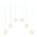 konstsmide snowflake 48 led curtain light 90 x 80cm plug in indooroutdoor