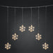 konstsmide snowflake 48 led curtain light 90 x 80cm plug in indooroutdoor