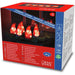 konstsmide acrylic santa light string set of 5 40 led indooroutdoor plug in 135cm