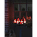 konstsmide acrylic santa light string set of 5 40 led indooroutdoor plug in 135cm