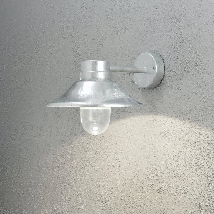 Konstsmide 412-320 : Vega Wall Lamp Galvanised LED 8W Konstsmide