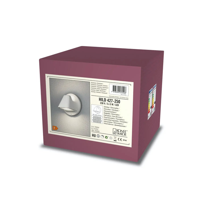 Konstsmide 427-250 : Hild Wall Light 2 X 5W LED White Konstsmide