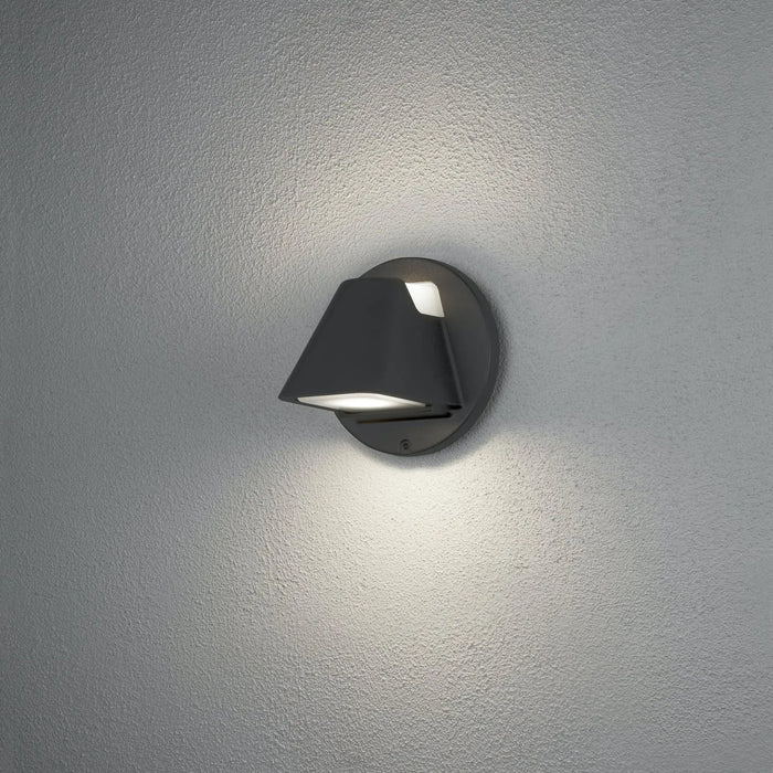 Konstsmide 427-750 : Hild Wall Light 2 X 5W LED Black Konstsmide