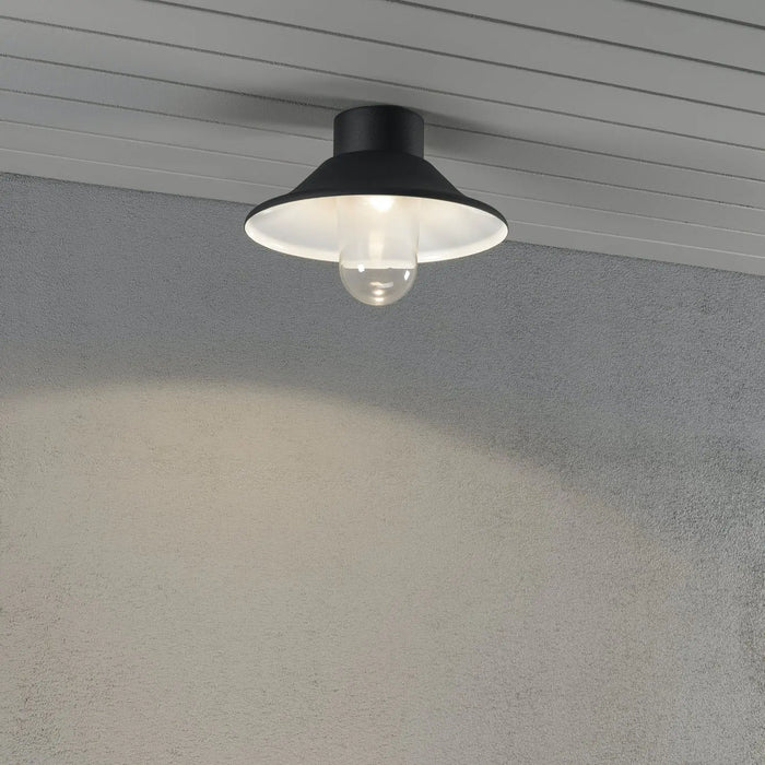 Konstsmide 552-750 : Vega Wall/Ceiling Light Black, 8W LED Konstsmide