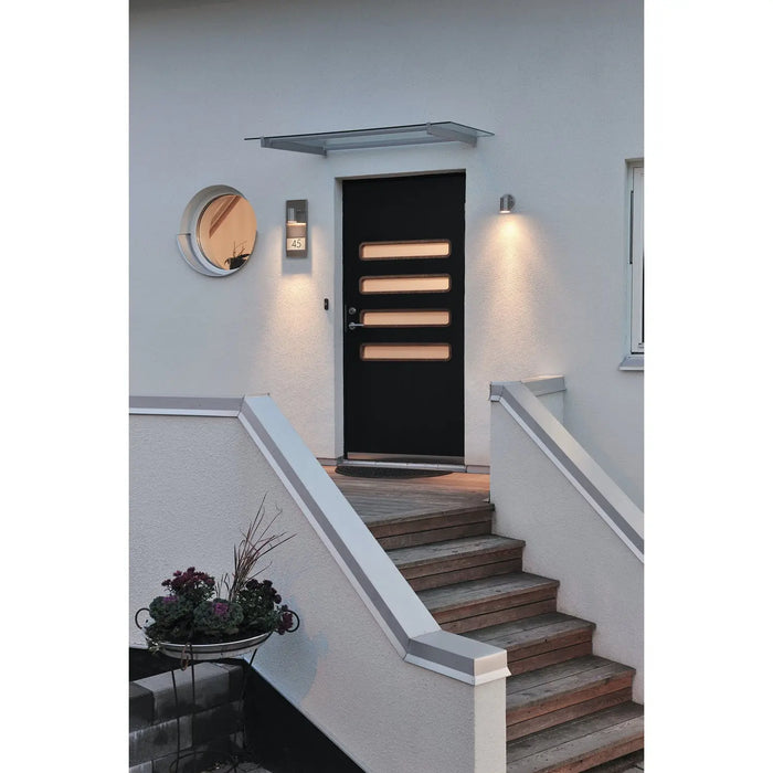 Konstsmide 7655-000 : Modena House No. Wall Light Stainless Steel Konstsmide