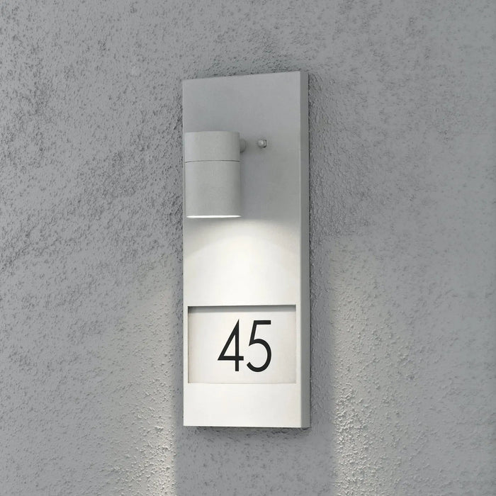 Konstsmide 7655-300 : Modena House No. Wall Light Grey Konstsmide