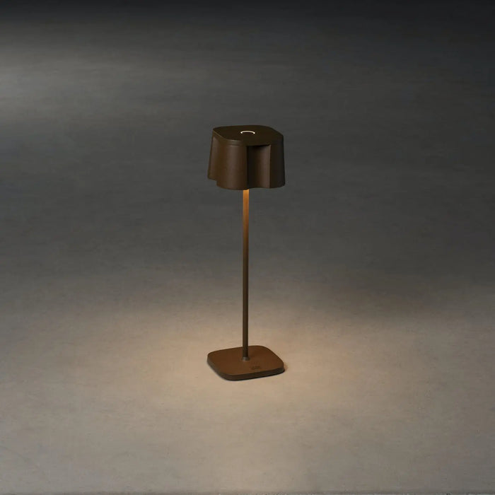 Konstsmide 7818-970 : Nice Table Lamp USB 2700K/3000K Dimmable Square Rust Konstsmide