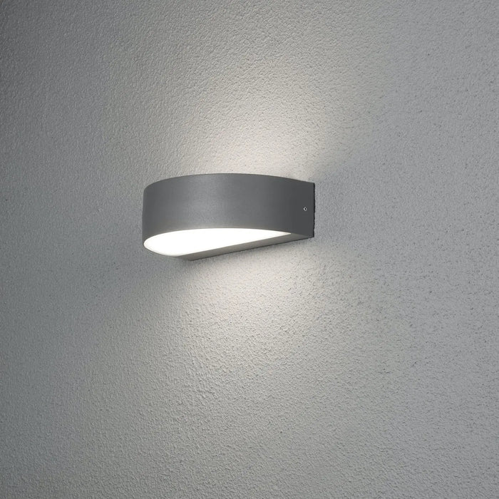 Konstsmide 7855-370 : Monza Wall Light 2x 4.5W LED Dark Grey Inc. House Numbers Konstsmide