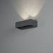 Konstsmide 7858-370 : Monza Wall Light 2 X 6W LED Dark Grey Konstsmide