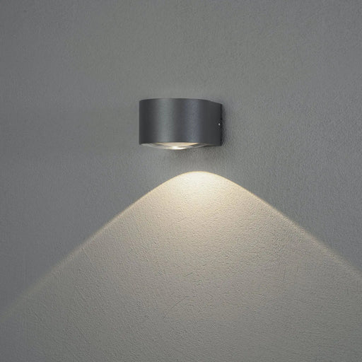 Konstsmide 7881-370 : Gela Wall Down Light Dark Grey 6W LED Konstsmide
