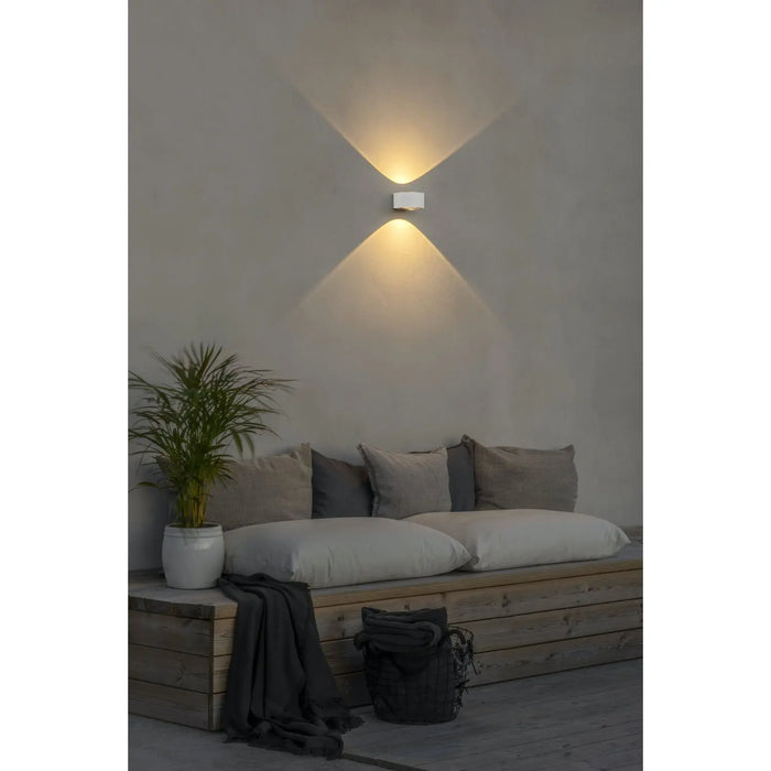 Konstsmide 7882-250 : Gela Wall Up/Down Light White 2x6W LED Konstsmide