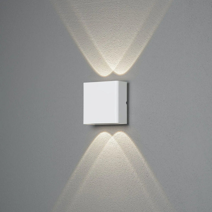 Konstsmide 7891-250 : Chieri Wall Lamp White 2x 2 LED Konstsmide