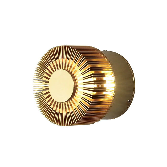 Konstsmide 7900-800 : Monza Wall Light Brass Anod. 3W High Power LED Konstsmide