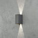 Konstsmide 7940-370 : Cremona Wall Light Anthracite 2x3 High Power LED Konstsmide