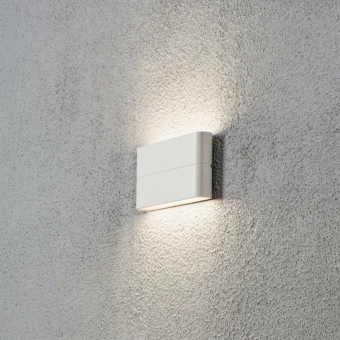 Konstsmide 7973-250 : Chieri Wall Lamp, White 2x6 High Power LED Konstsmide
