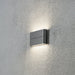 Konstsmide 7973-370 : Chieri Wall Lamp, Dark Grey, High Power LED, 2x6W Konstsmide