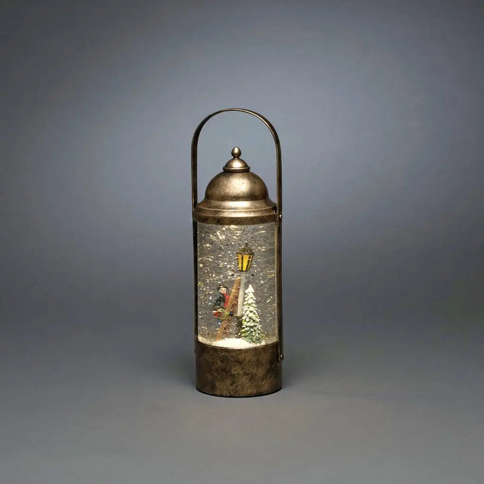 Konstsmide Lantern : Dickensian Scene : Water Filled : Battery & Timer Konstsmide