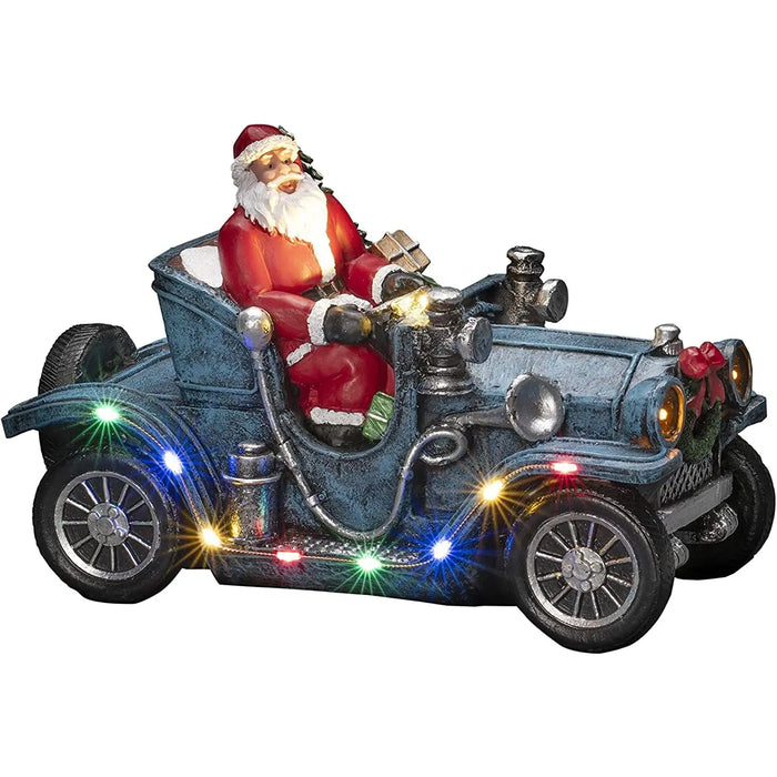 Konstsmide Santa in Car : 11x LED : 24.5cm : Battery Konstsmide