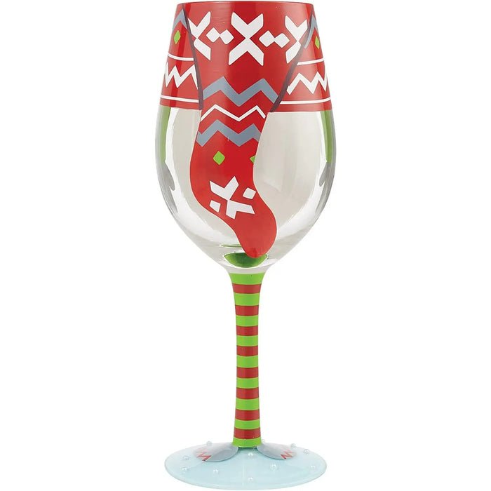 Lolita Gnome For The Holidays Wine Glass Lolita