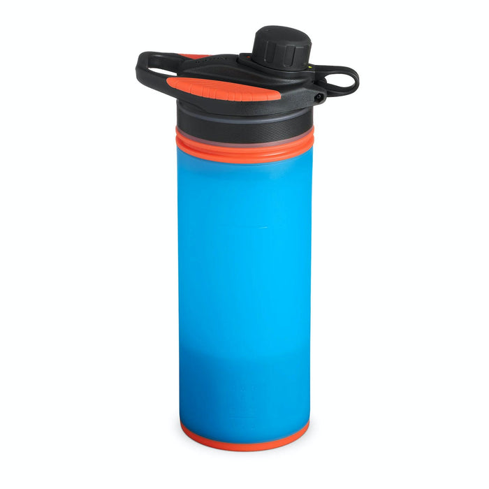grayl geopress water purifier filter bottle bali blue