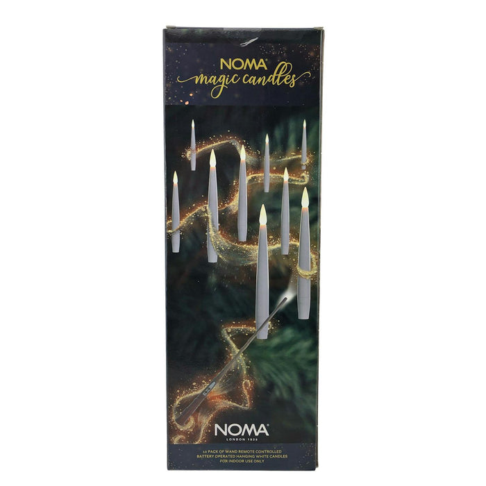 noma magic candles with wand remote battery 10x hanging candles white