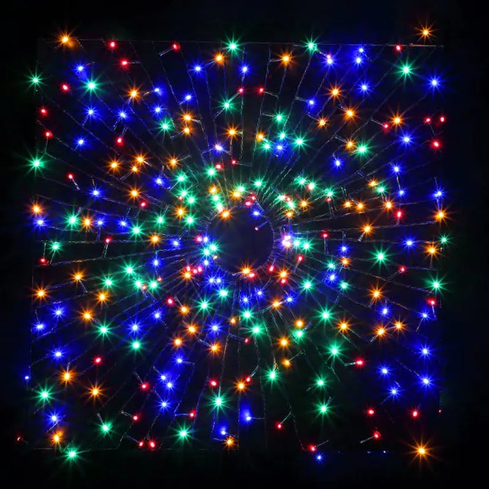 Noma 360 LED Christmas Tree Lights : Green Cable : Plug-in with Timer : Multicolour Noma