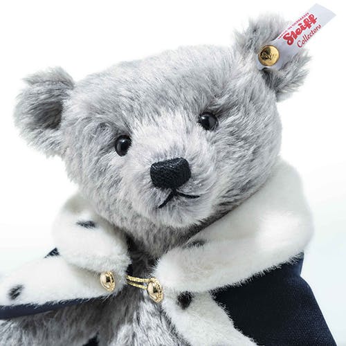 steiff limited edition king charles iii coronationteddy bear with music box 30cm