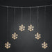 Snowflake 48 LED Curtain Light : 90 x 80cm : Plug In : Indoor/Outdoor Konstsmide