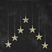 Star Curtain 7 Stars : 35 Warm White LEDs With Fibre Optics : Plug In Konstsmide
