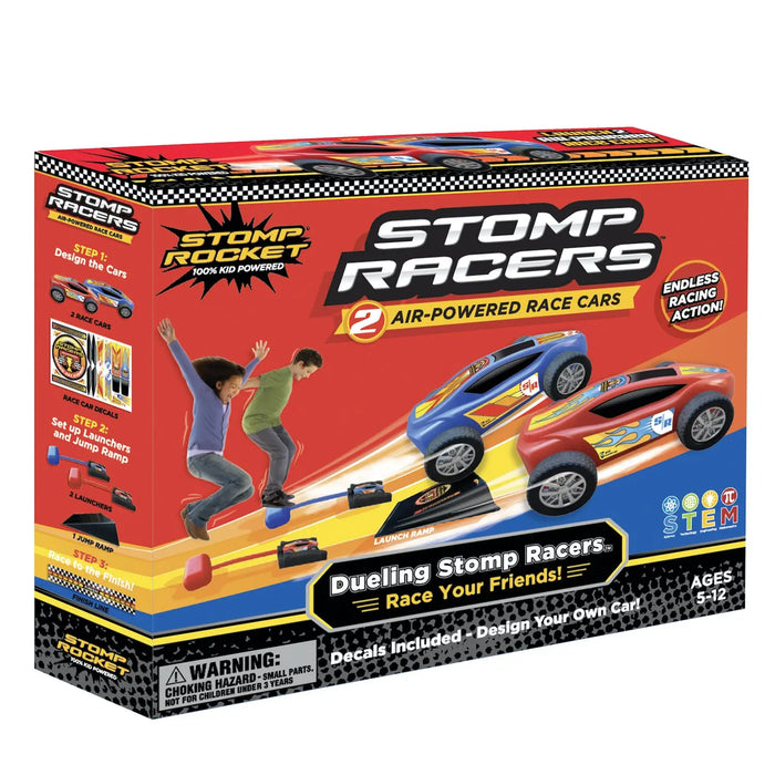 Stomp Rocket Dueling Stomp Racers : 2x Race Cars : Age 5+ Stomp Rocket