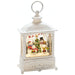 Water Filled LED Lantern : White with Snowmen : Battery/Timer : 25cm Konstsmide
