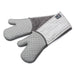 Zeal Silicone Steam Stop Double Oven Gloves : Gingham, French Grey Zeal