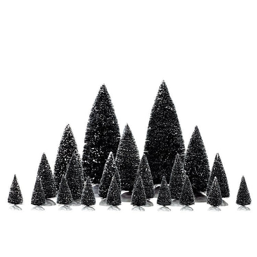 lemax accessories assorted pine trees set of 21
